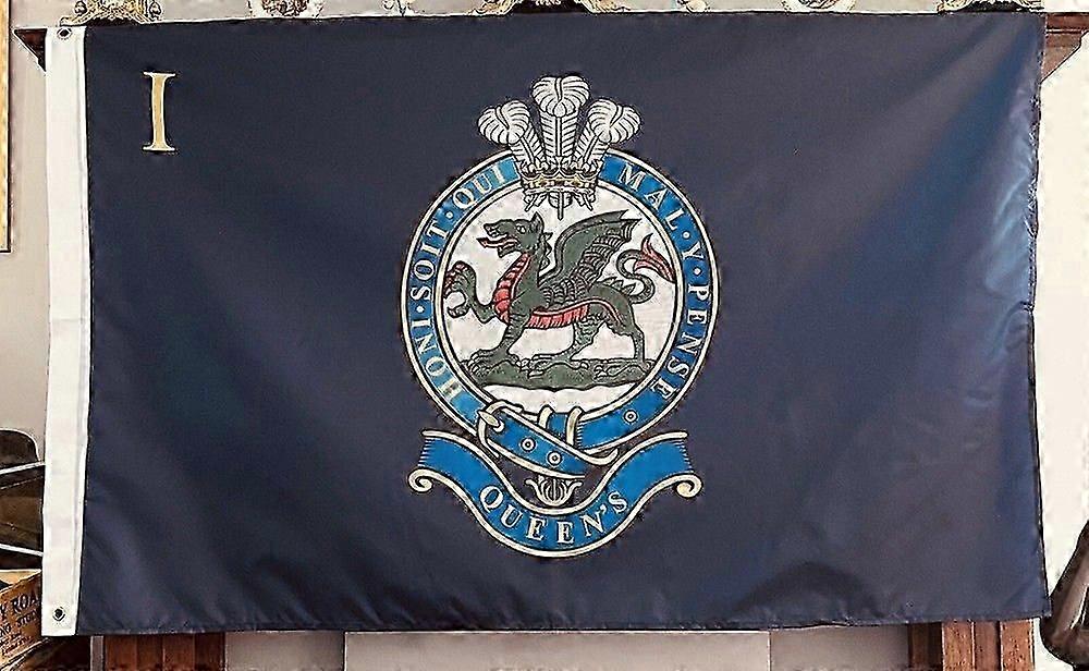 1:a Queens Regiments färgflagga