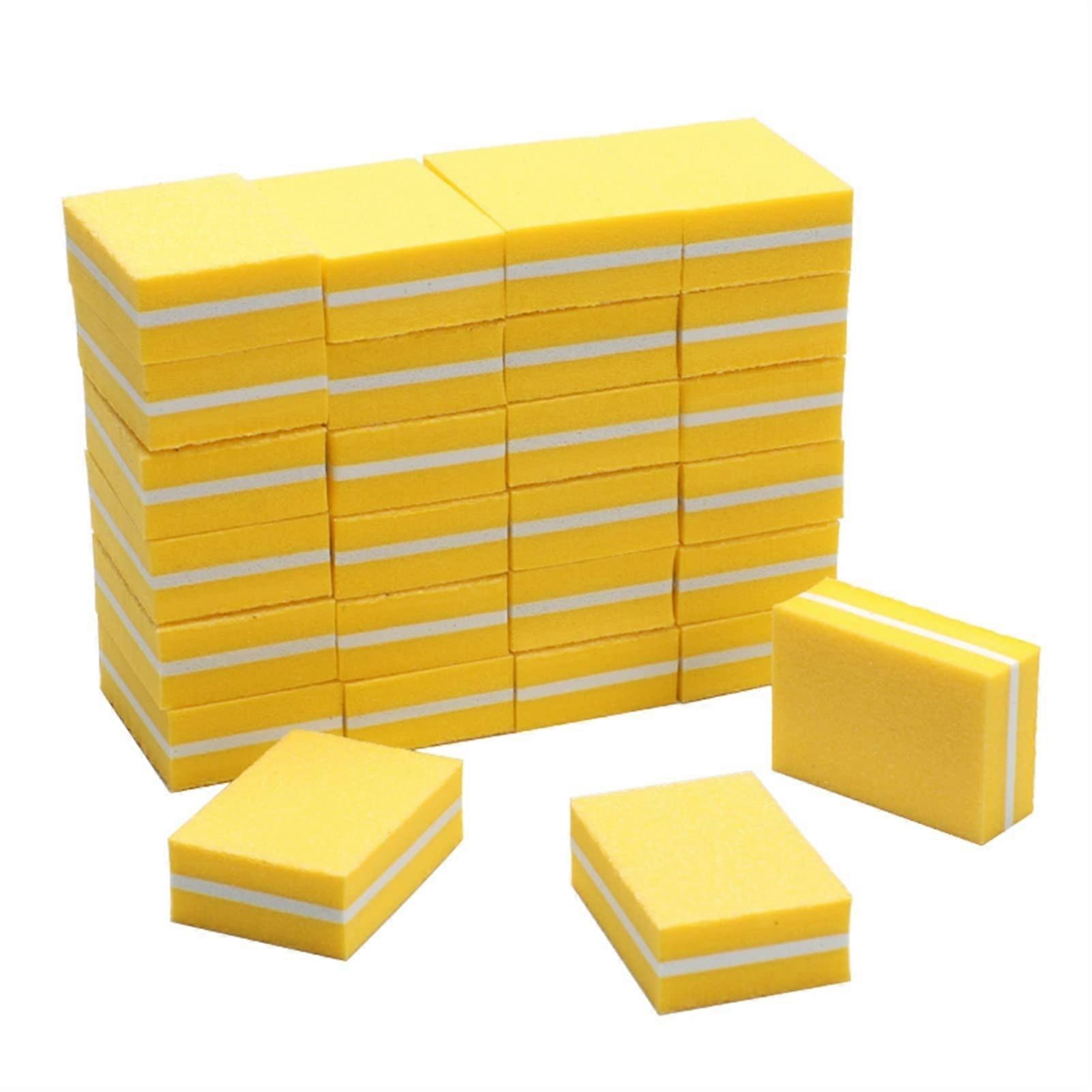 100pcs 100/180 Grit Nail Buffer Block Dual Sided Sponge File for Professional Manicure