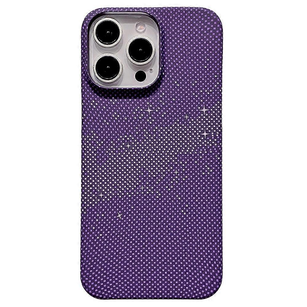 For iPhone 15 Pro Max Case Starry Sky Hard PC Phone Shell Incomplete Covering
