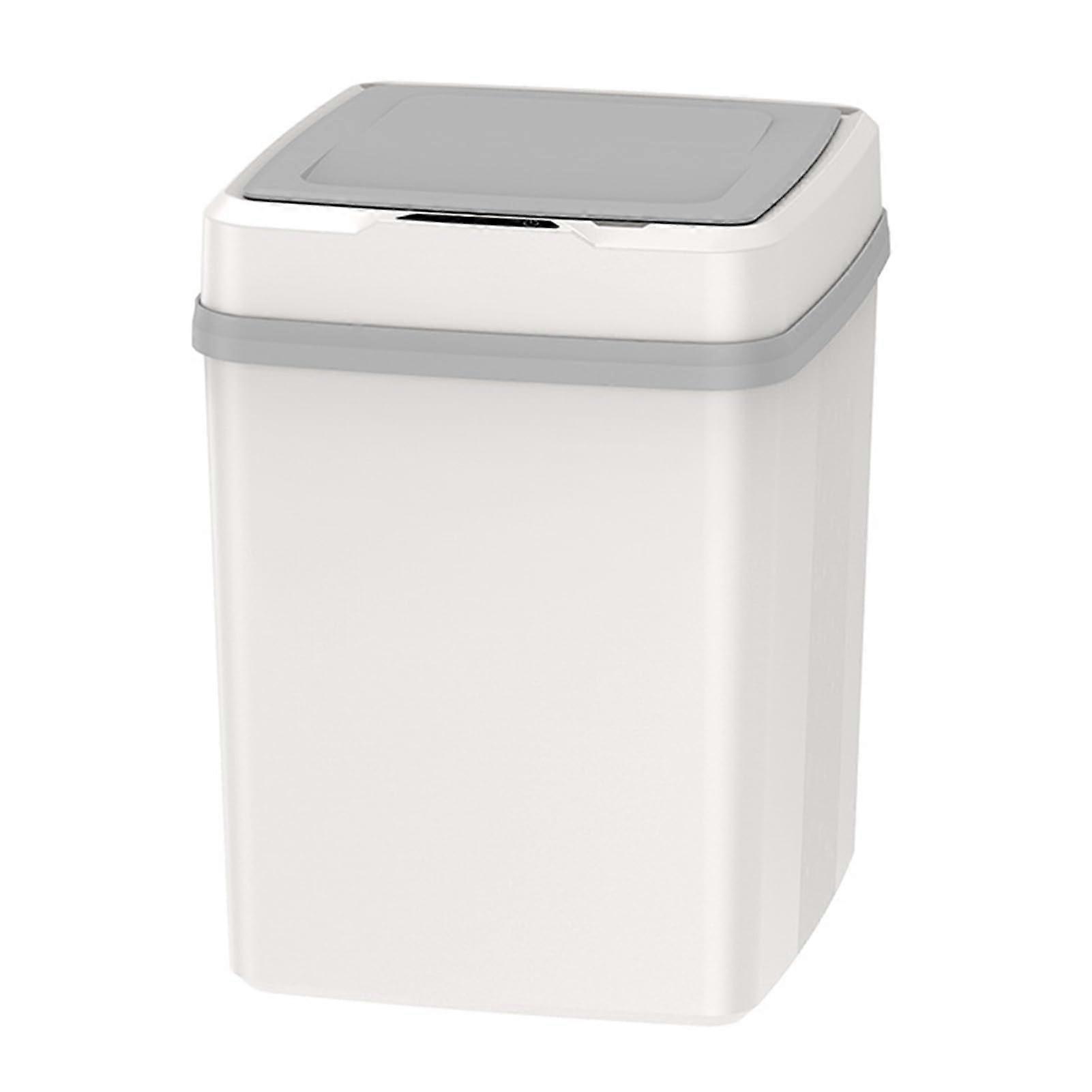 Smart Trash Can 12L Automatic Sensor with Lid Touch for Kitchen Bathroom Office
