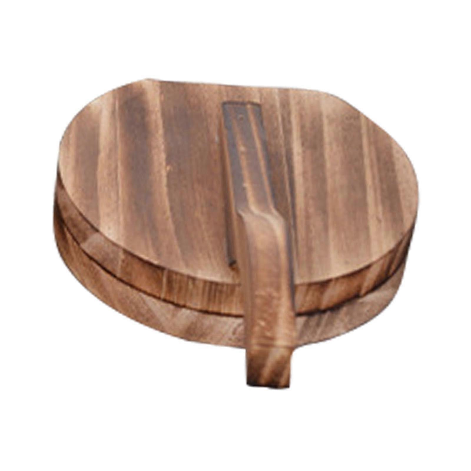 Wooden Tortilla Press 6.5 Inch with Ergonomic Handle, Multifunction Dumpling Wrapper Maker