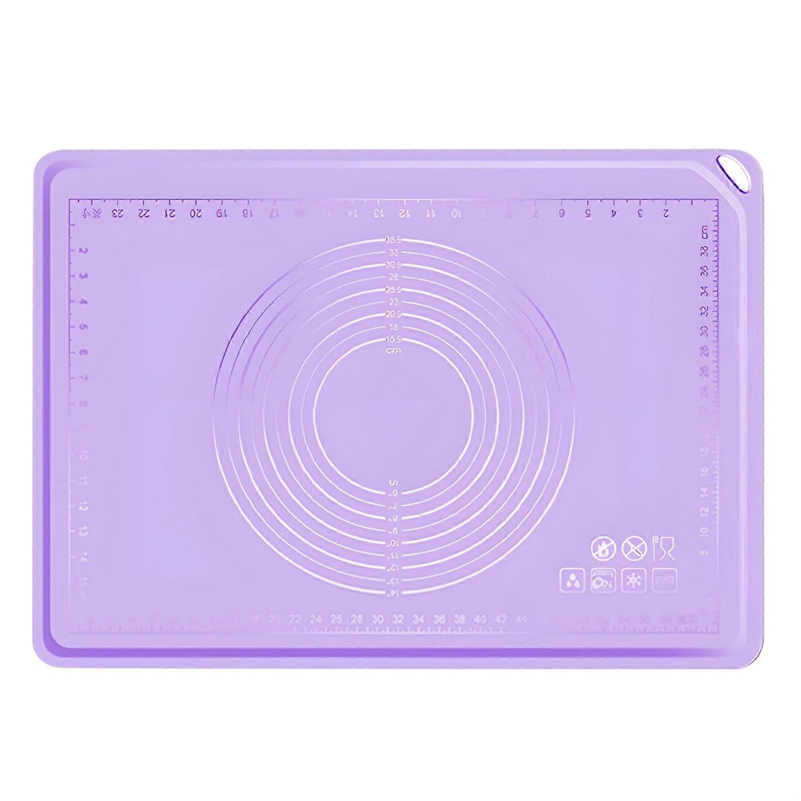 Large Silicone Pastry Mat with Measurements, NonStick Dough Rolling Surface 60x80cm