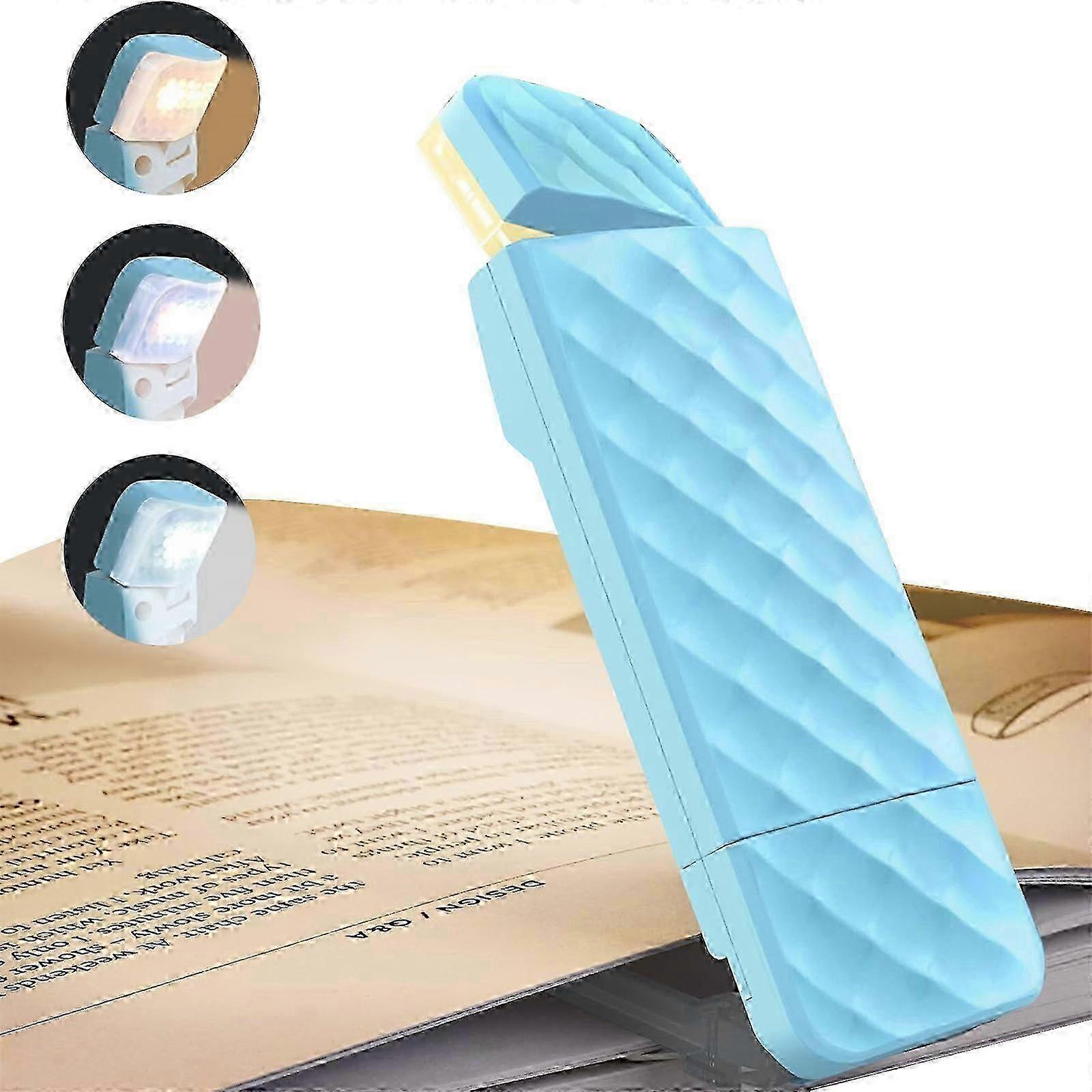 2025 Clip-On USB Book Light with Timer - Foldable Pink Reading Lamp