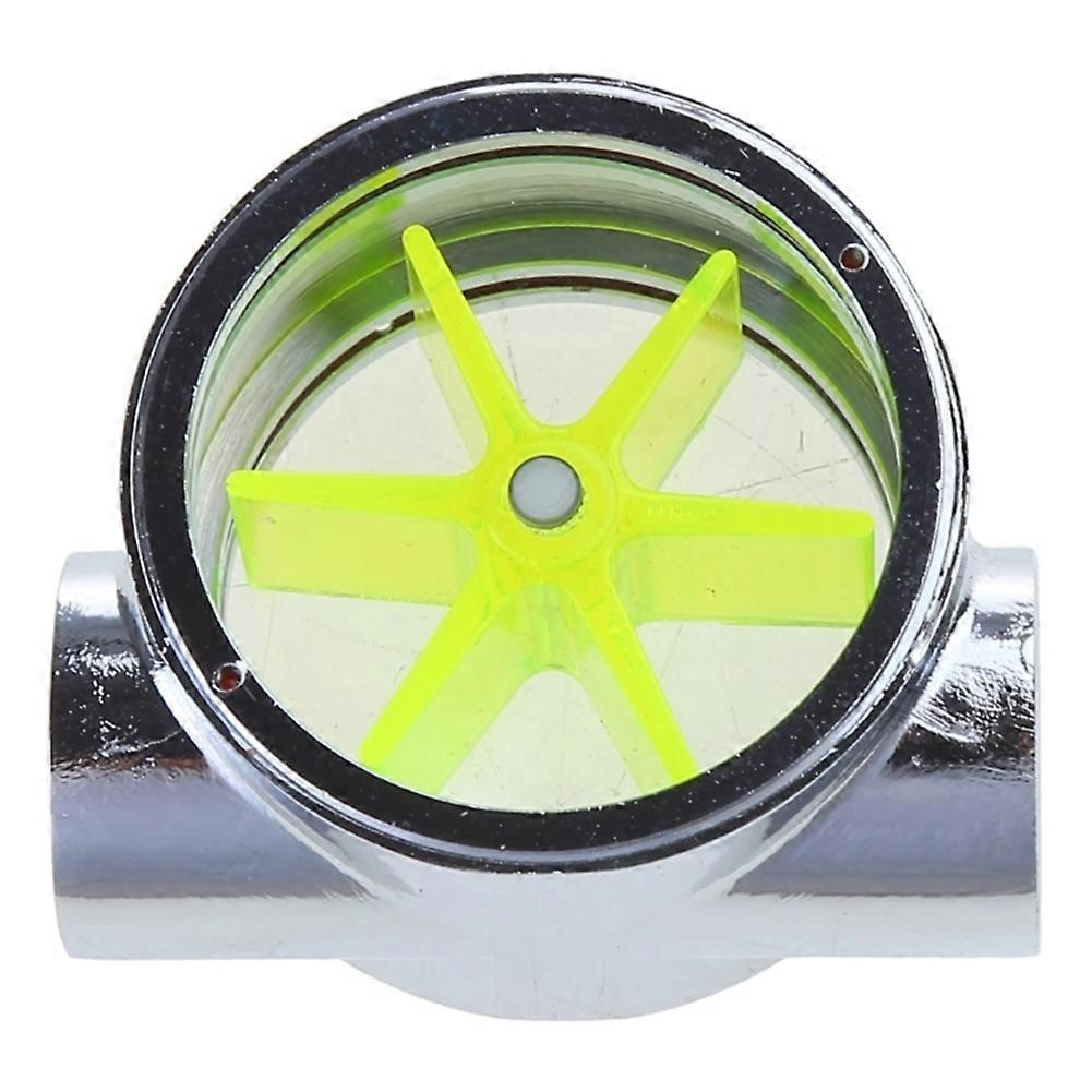 Flow Meter for Plumbing - 1/4" G1/4 Thread, 12.9mm Outer Diameter, Metal Flow Meter