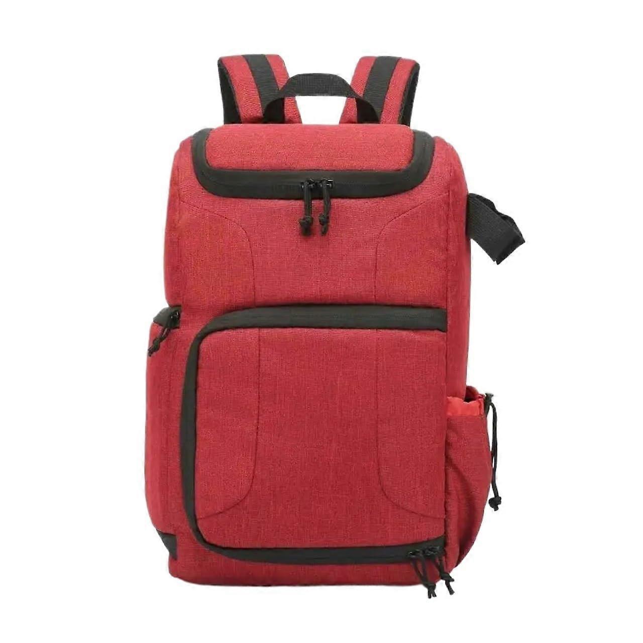 Waterproof DSLR Camera Backpack with Tripod Holder, LargeCapacity Photography Bag Red