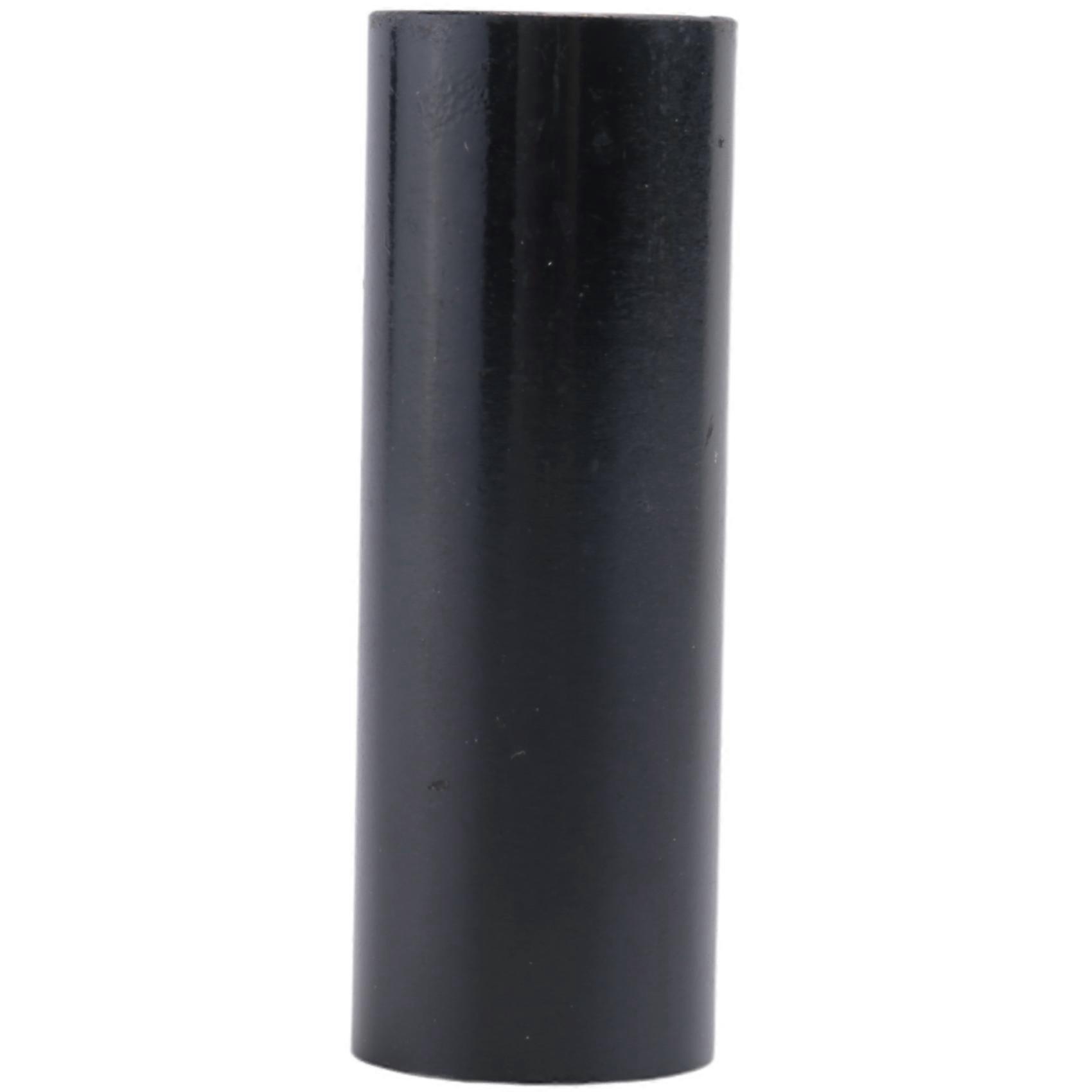 1 stk. guitar slide sort rustfrit stål fingerkno