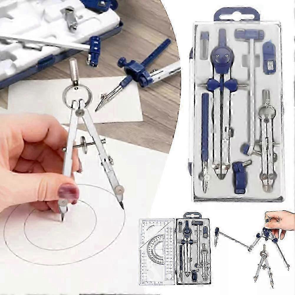 Professional Geometry Set For Students Geometry-precision Tool Set With Storage Box For Engineers Students