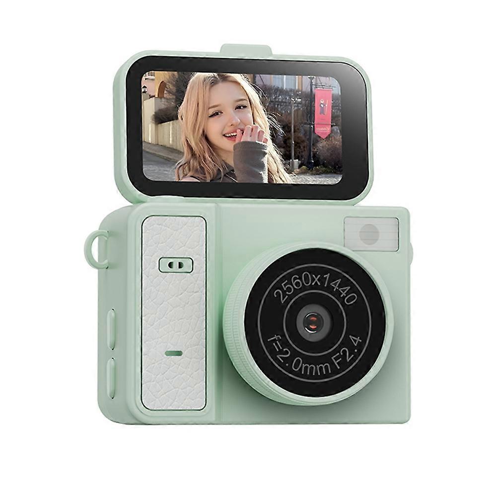 Câmera de chaveiro S162 com tela flip de 1,47 polegadas, mini câmera de ação 1080P, estilo retrô, filmadora supercompacta, verde.