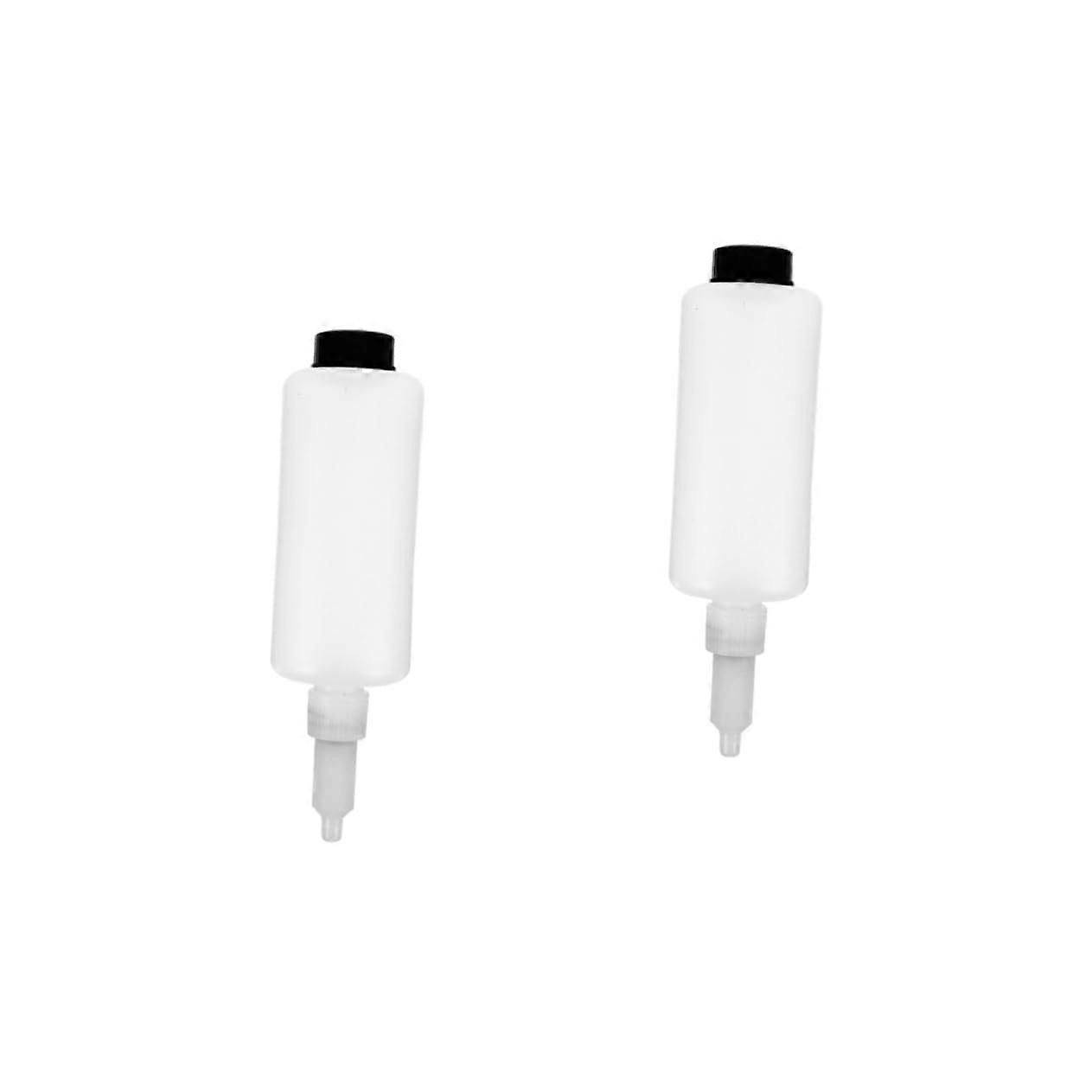 2pcs 350ml Plastic Soap Dispenser Replacement Bottle for Wall Mounted Shampoo Dispenser