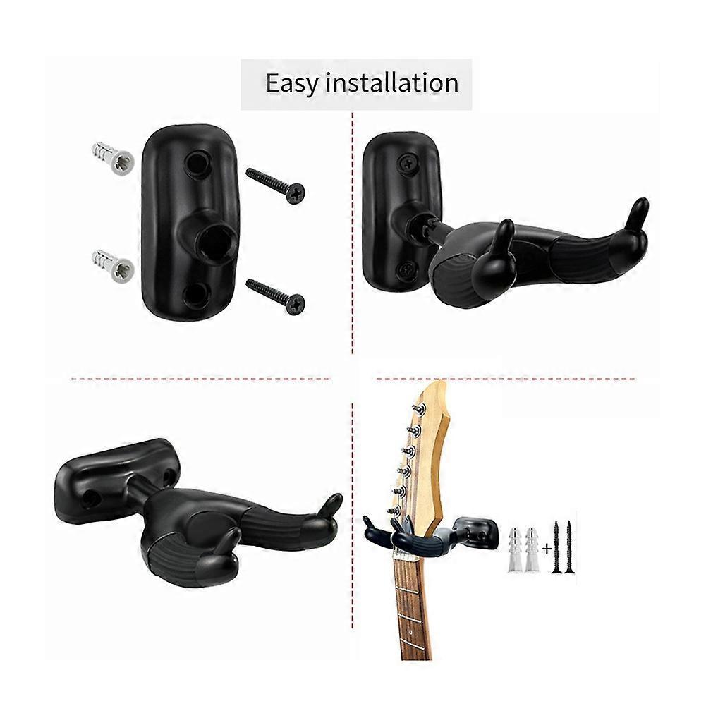 Gitarrhängare Hook Väggfäste Rack Display Gitarr Tillbehör för akustisk gitarr Ukulele