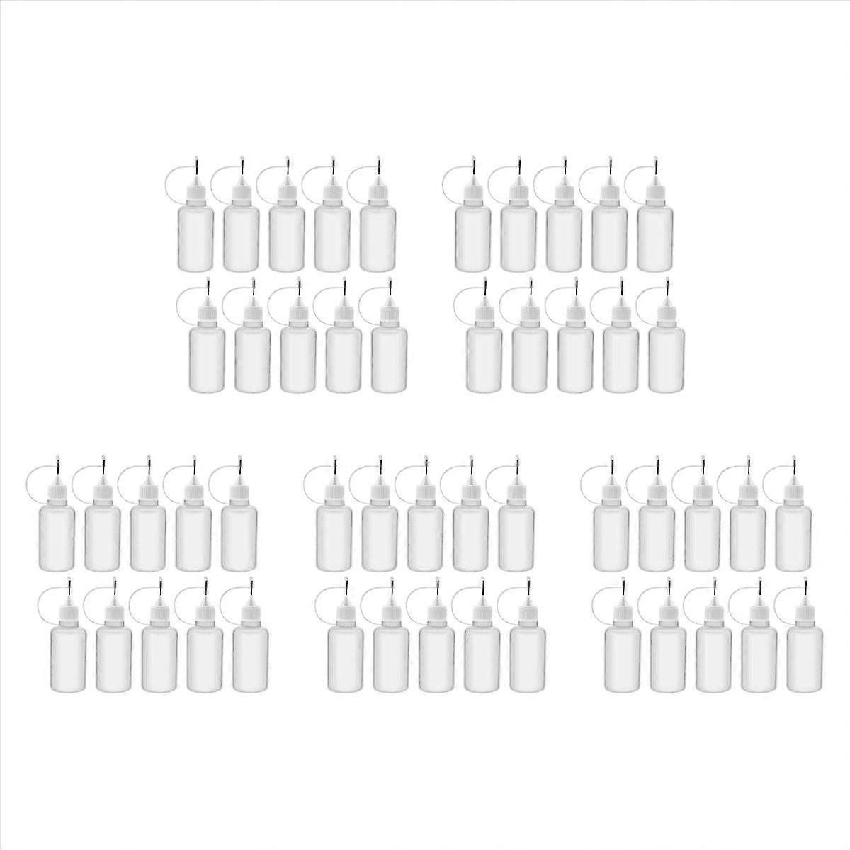 10Pcs 30Ml Plastic Squeezable Tip Applicator Bottle for Glue DIY