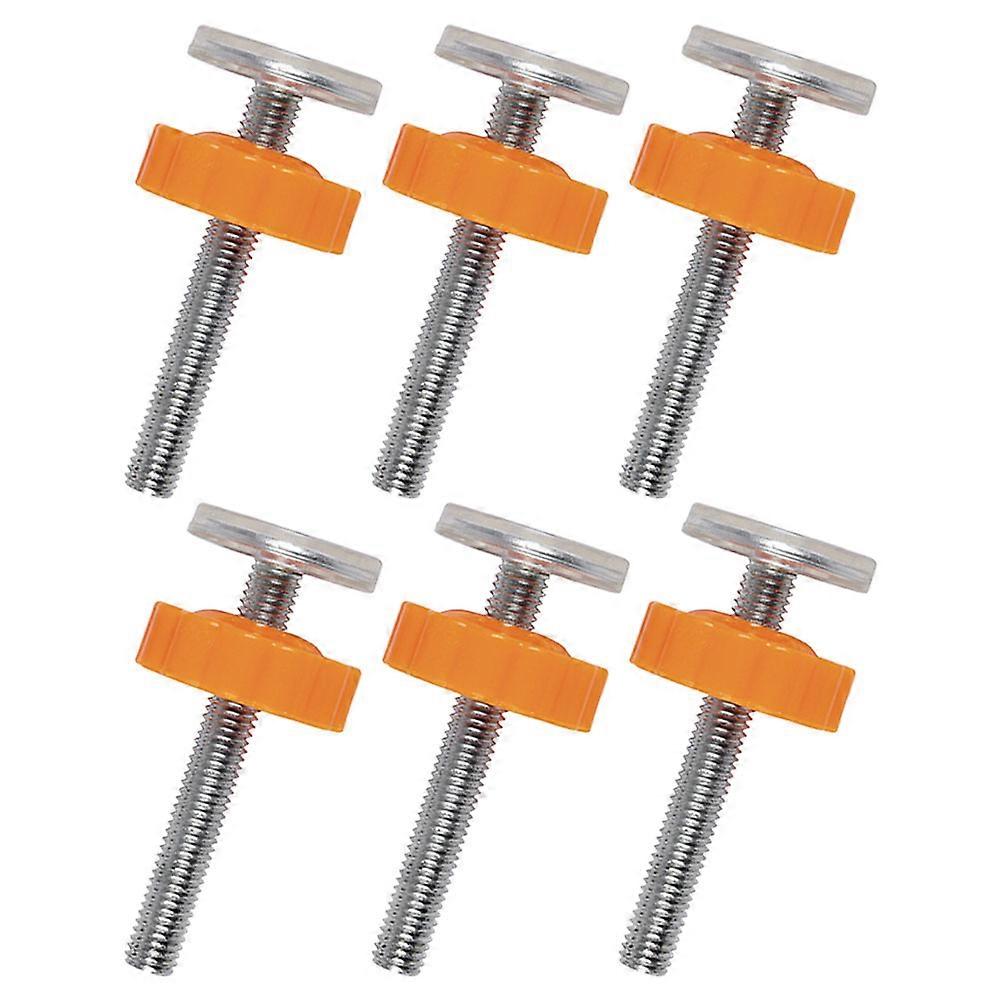 Baby Gate Threaded Rods for Secure Mounting 6Pcs Kit in Orange