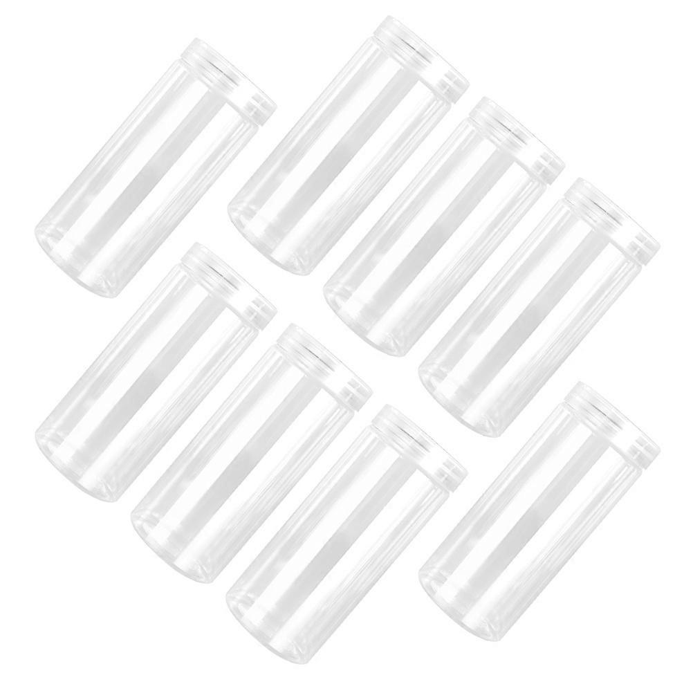 Plastic Bottles Transparent Leakproof 10Pcs Round Container Jars for Storage Use