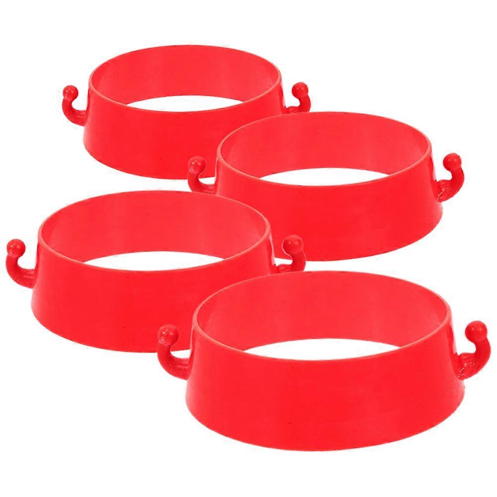 Traffic Cone Connector Kit Plastic Ring for Replacement 4Pcs Road Safety Cone Accessory