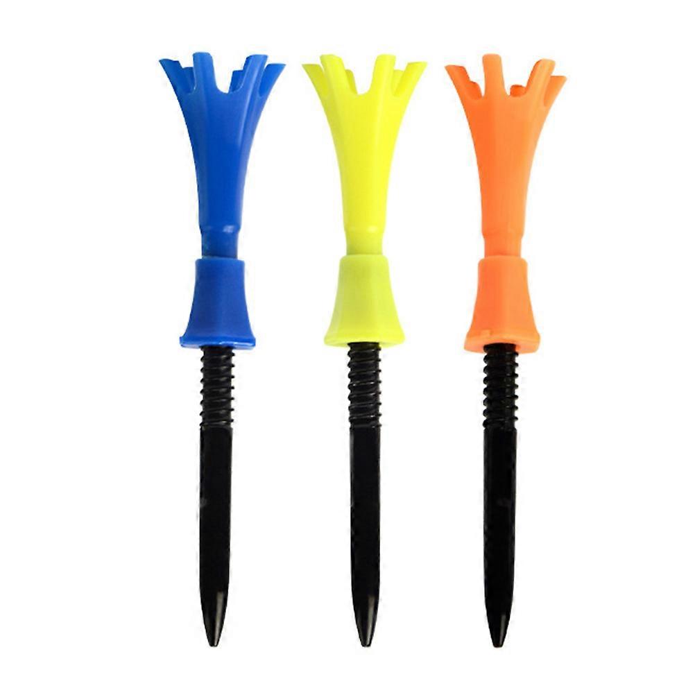 Tees Plastic Elastic Limit Ball Tee for Golf Use 9Pcs Assorted Color