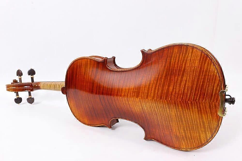 Handmade 4/4 Violin Set, Flame Maple Back, Spruce , Balanced Tone with Case and Bow
