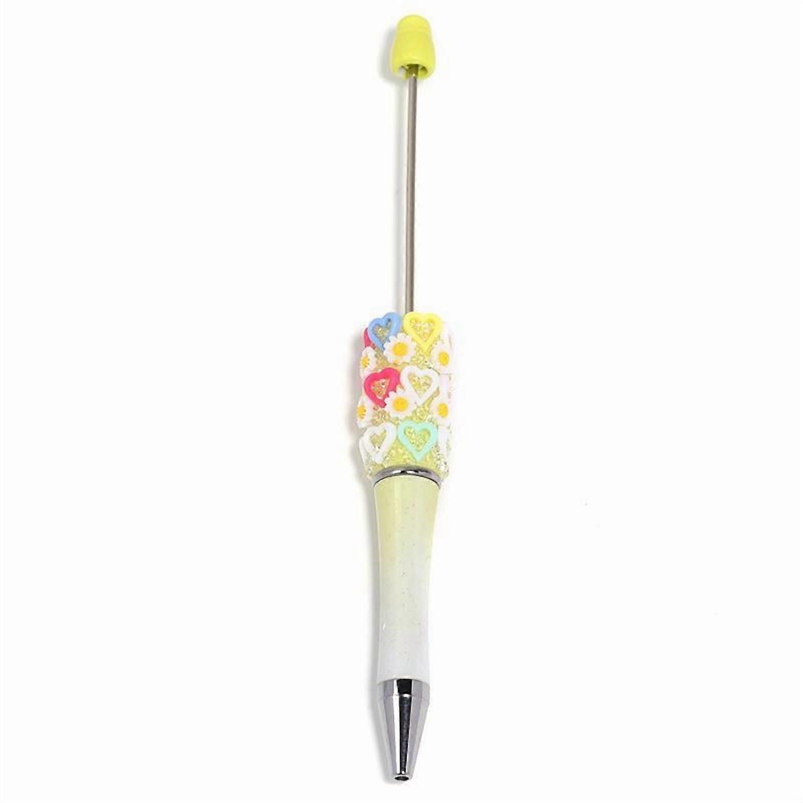 5pcs Beadable Pens pearl flower shape