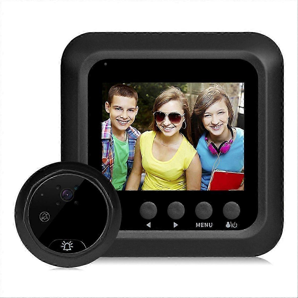Door Viewer Security Camera, Intelligent Doorbell,2.4 Inch LCD Screen