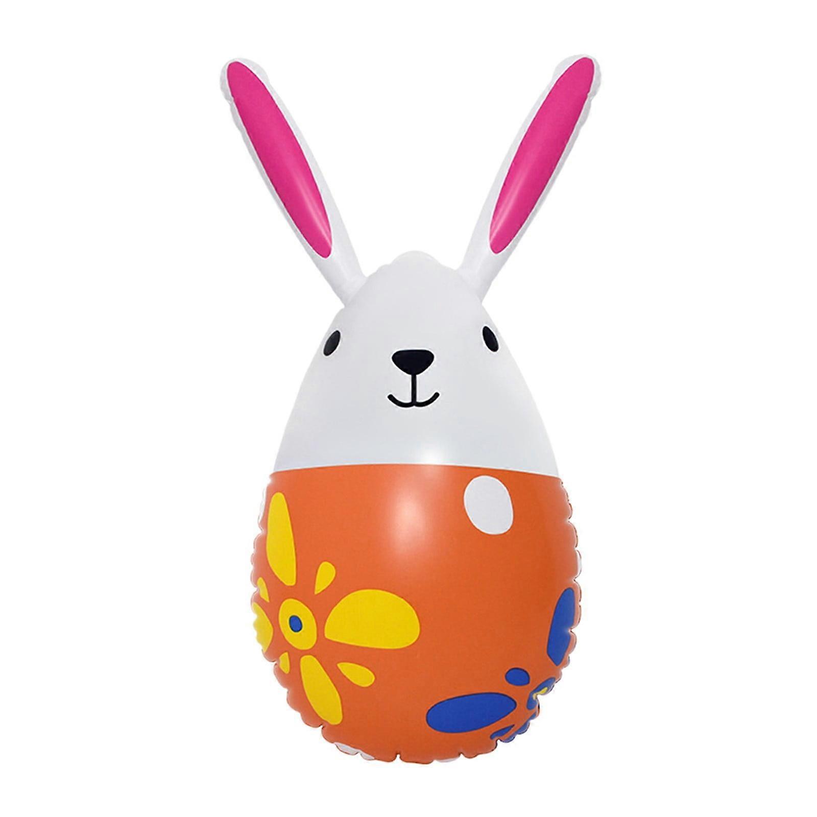 Inflatable Easter Eggs Decorations Inflatable Easter Eggs Courtyard Decoration Easter Toy Easter Eggs Inflatable Easter Eggs(Orange)