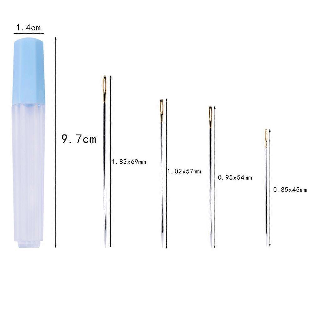 Large Eye Stitching Needle Sewing Needle for Stitching Use 12Pcs Assorted