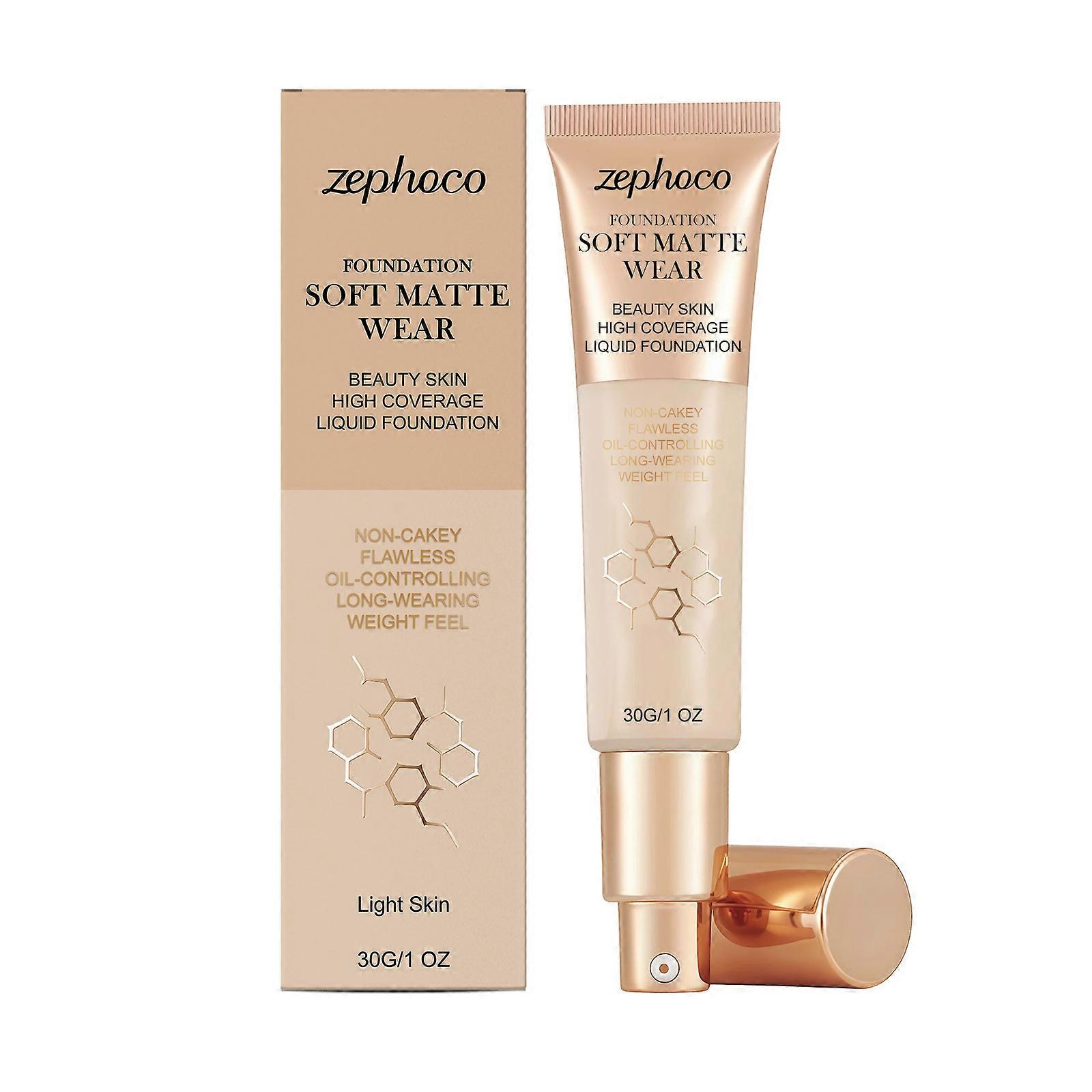Zephoco's Smooth Concealing Foundation series provides a natural, lightweight, and radiant complexion.