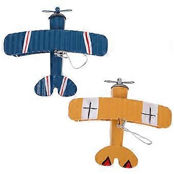 Iron Metal Plane Aircraft Models Vintage Handicraft for Kids Toy 8Pcs