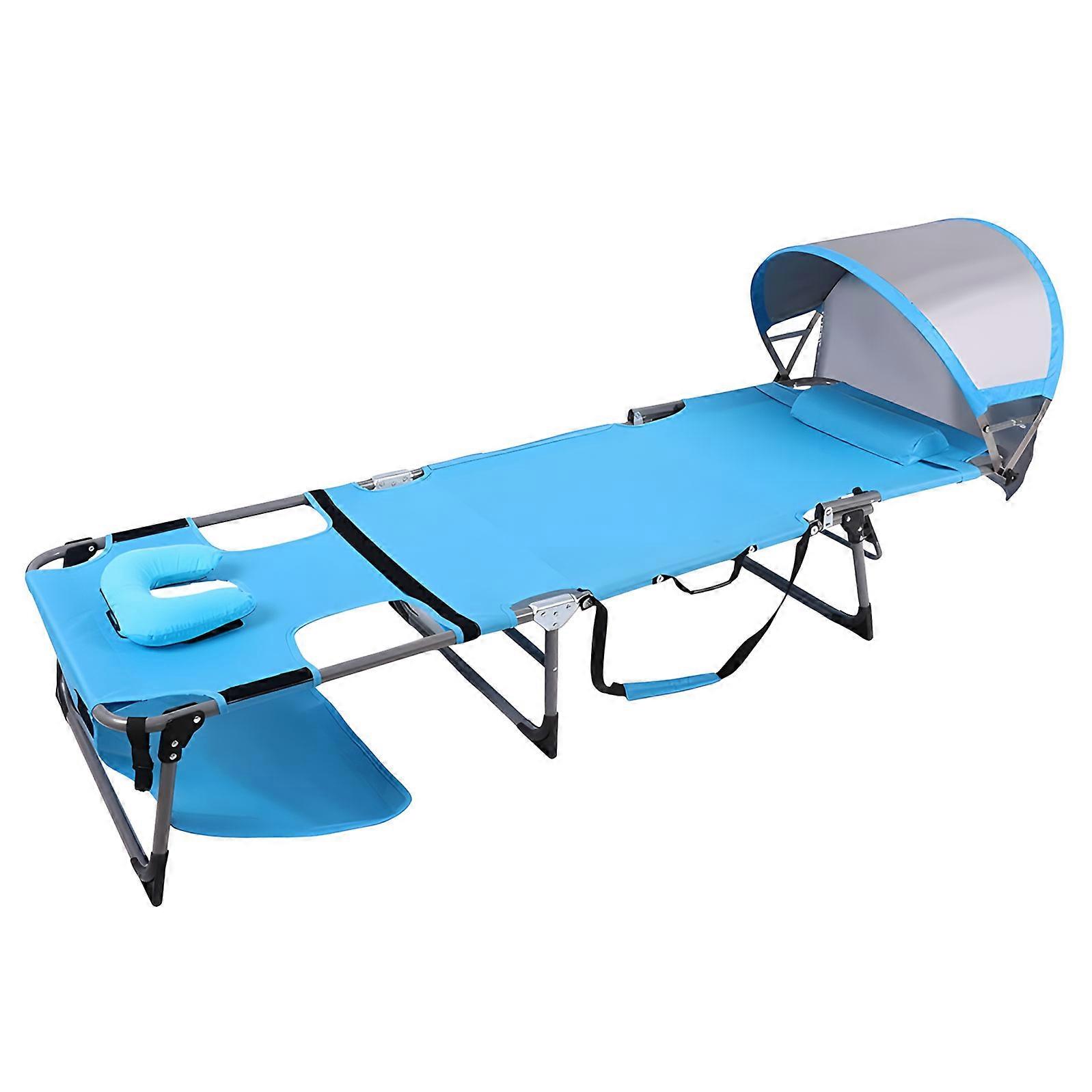 Functional new Air Rest Chair With Head Cushion And Side Pockets For Storage  Blue