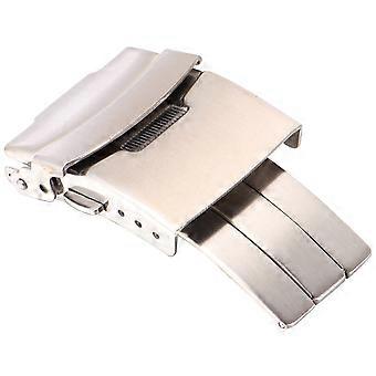 Steel Watch Strap Connection Buckle for Watch Use 1Pcs Silver Stainless Band Clasp