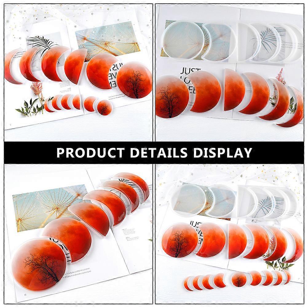 Creative DIY Eclipse Mold Silicone Kit Including 2Sets for Ornament Use