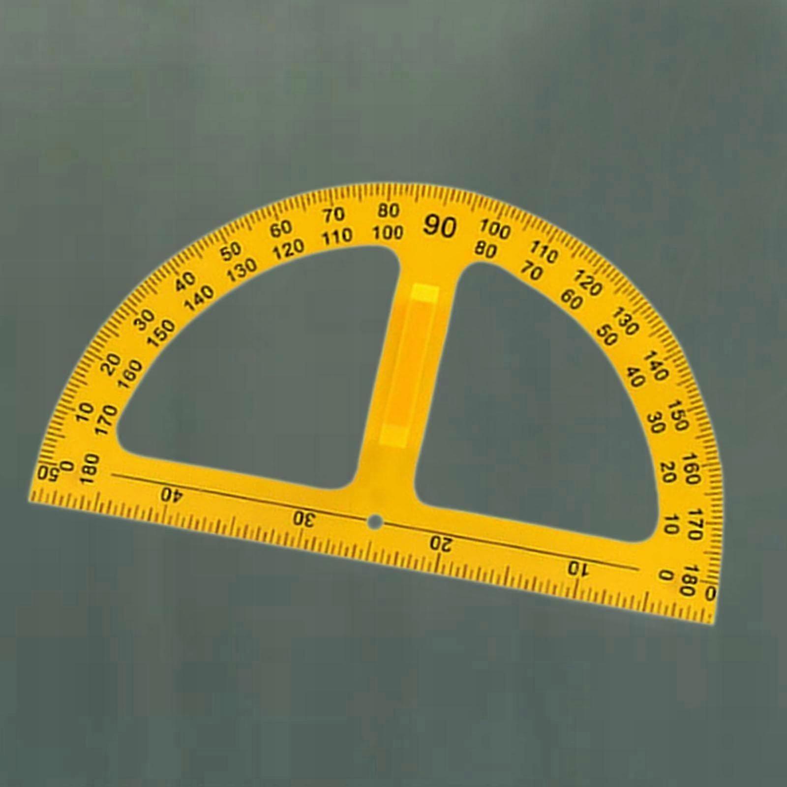 Large Math Geometry Ruler Teaching Supplies Angle Measurement Protractor