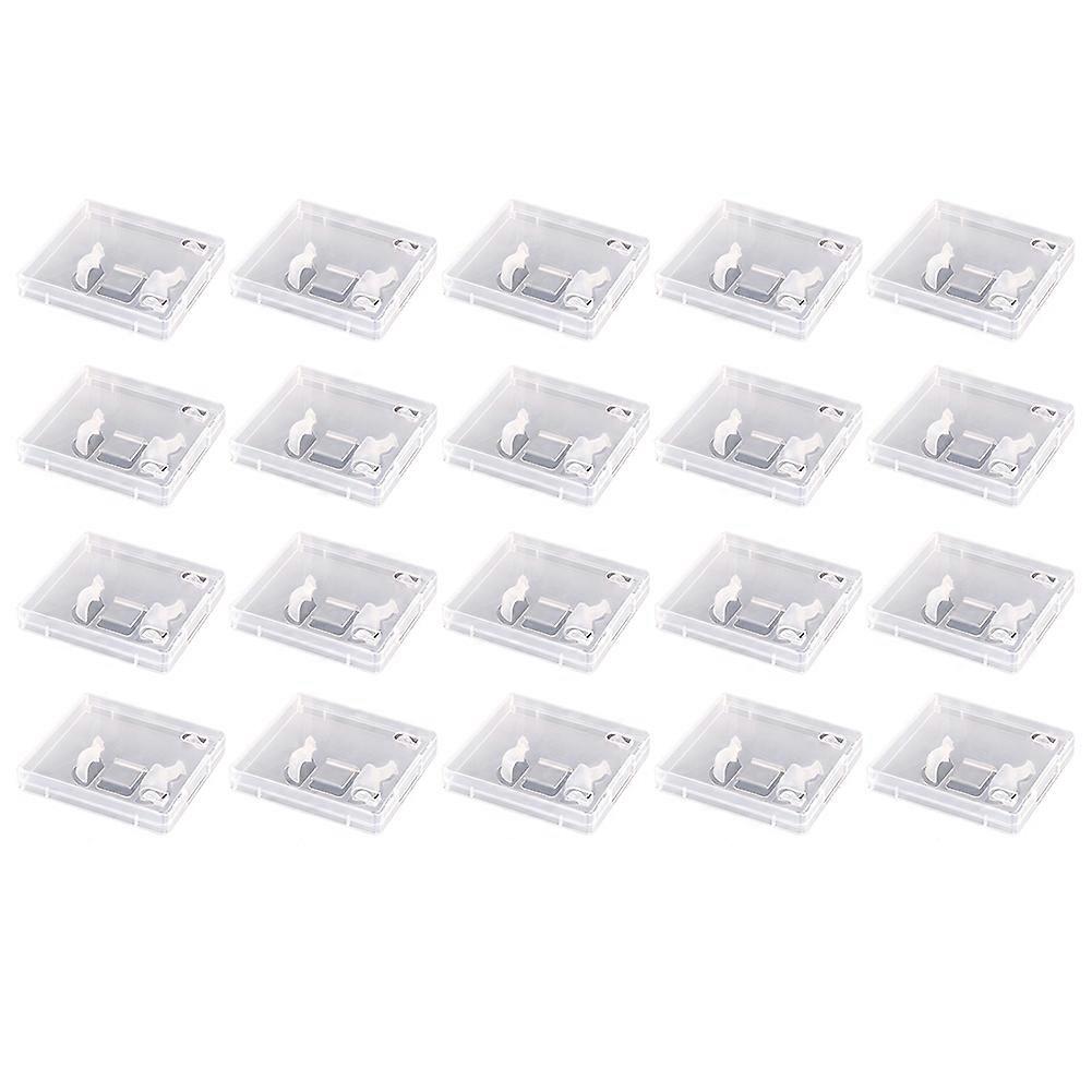 20pcs USB Flash Drive Boxes Protector Transparent Clear Storage Case Dustproof USB Stick Packaging for Memory Drives