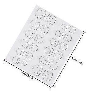 Autocollants adhésifs pour ongles décoratifs, 20 feuilles, languettes transparentes double face