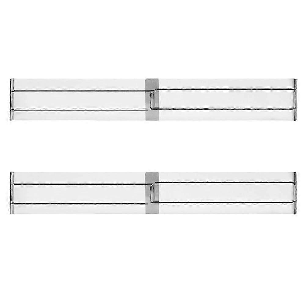 Drawer Sorting Divider Plastic Boards for Home 2Pcs Adjustable Organizer