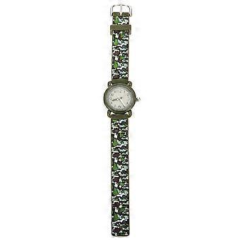 Relógio Infantil Impermeável com Estampa Camuflada, Tamanho Ajustável 20,4 x 2,9 cm (1 unidade)