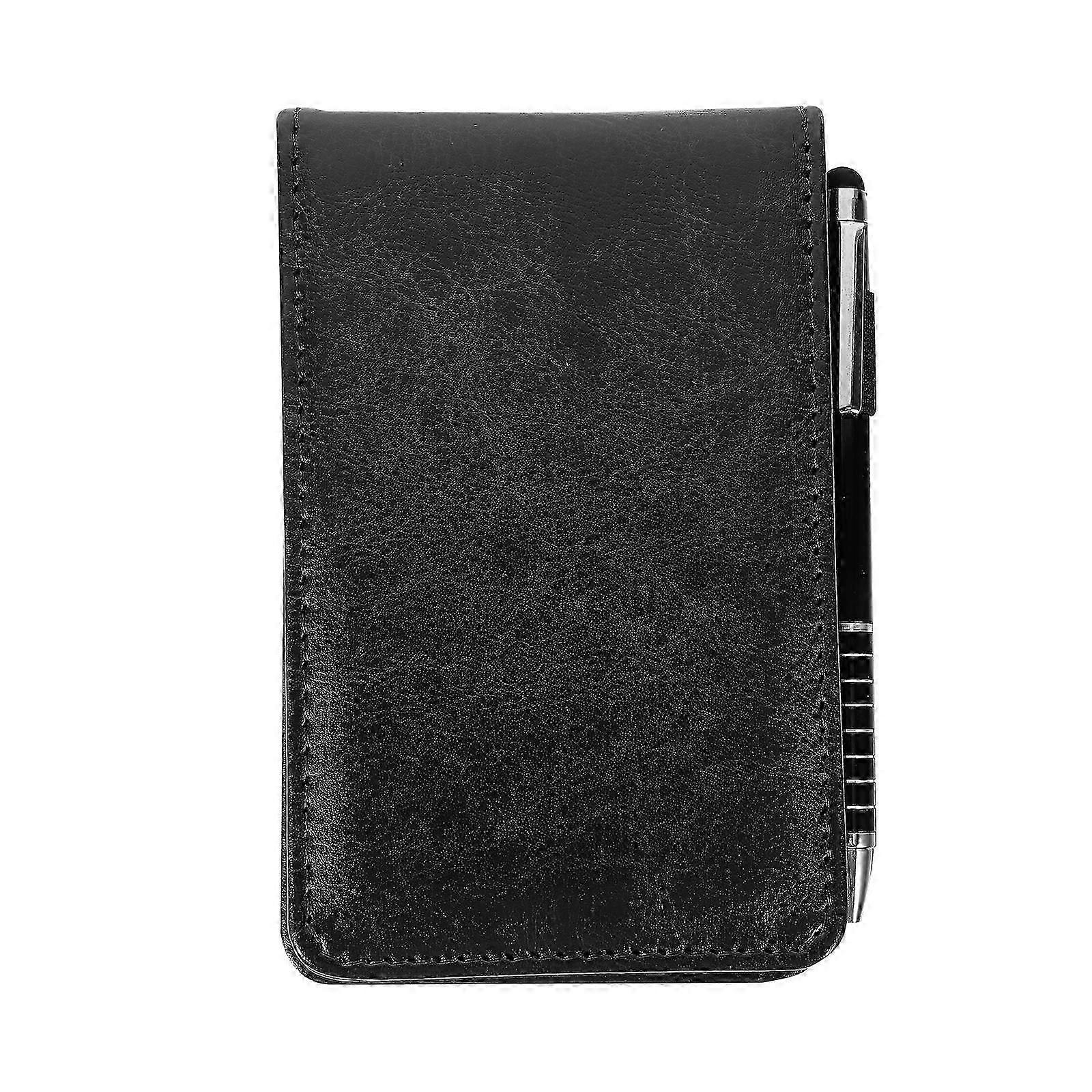 Small Pocket Notebook A7 Notepad For Professionals Business Use Black Rectangular 1Set