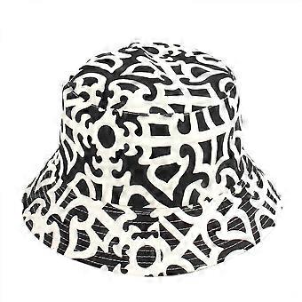 Sombrero de pescador reversible de doble cara con estampado unisex (HATF011)