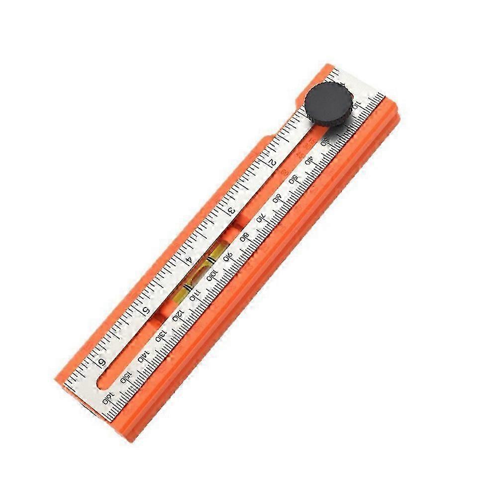 Foldable Depth Measuring Ruler Woodworking Multi-Angle Marking Ruler Adjustable Positioning Scribing Protractor Tools