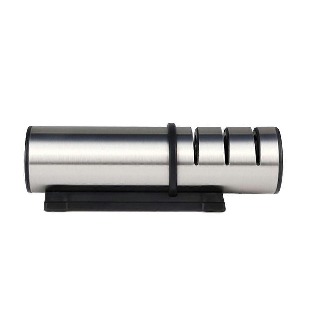 Kitchen Use Cutting Tool Sharpener for Manual Three Stages Black