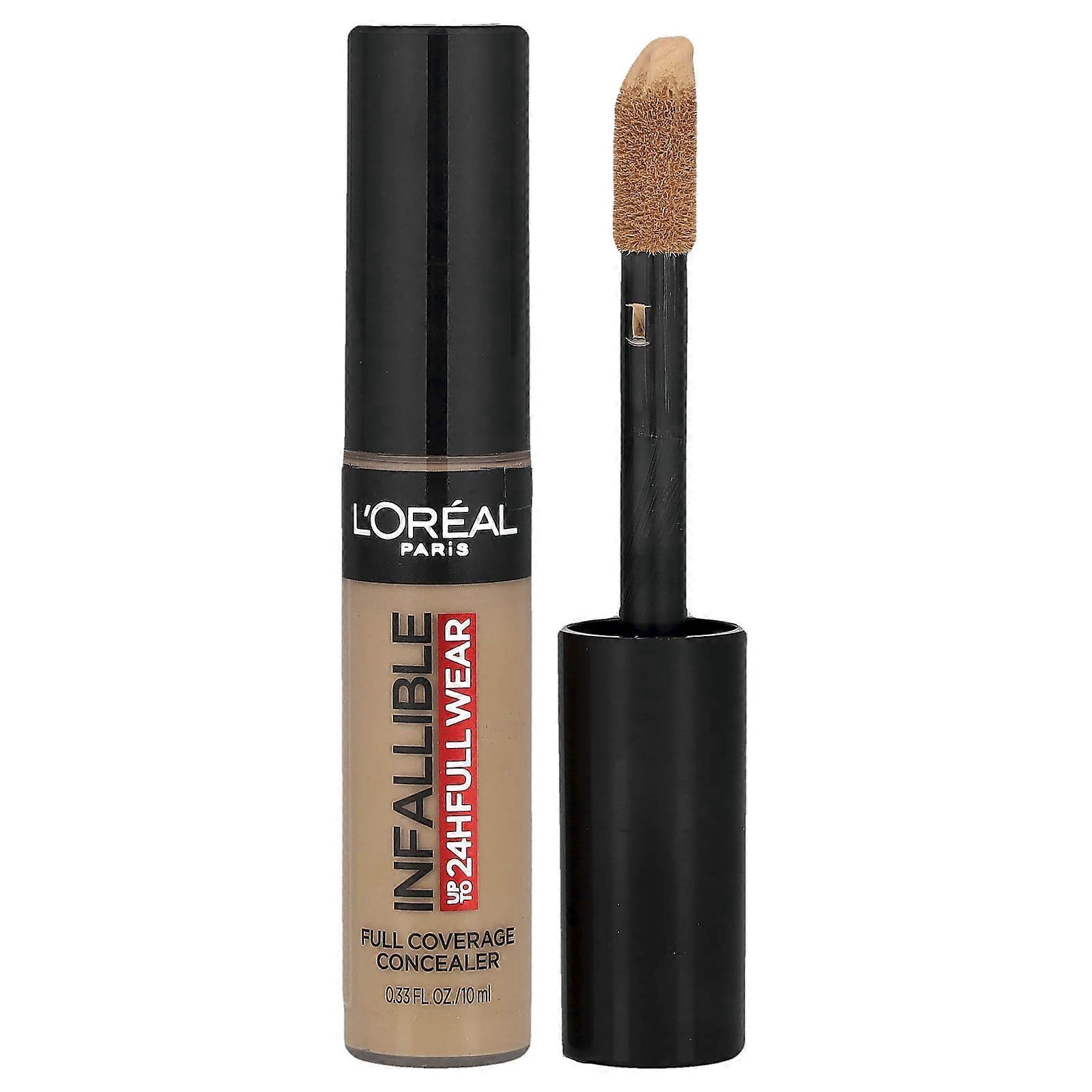 L'Oréal, Infallible, Full Coverage Concealer, 390 Cedar, 0.33 fl oz (10 ml), 2-Pack