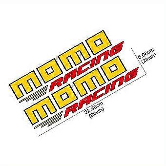 2 pcs MOMO Racing bike stickers for body, window, motorcycle vinyl car accessories