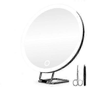 30X Powerful Magnifying Mirror with LED Light for Makeup Application, 7-Inch Size, Adjustable Angle, and Durable Design