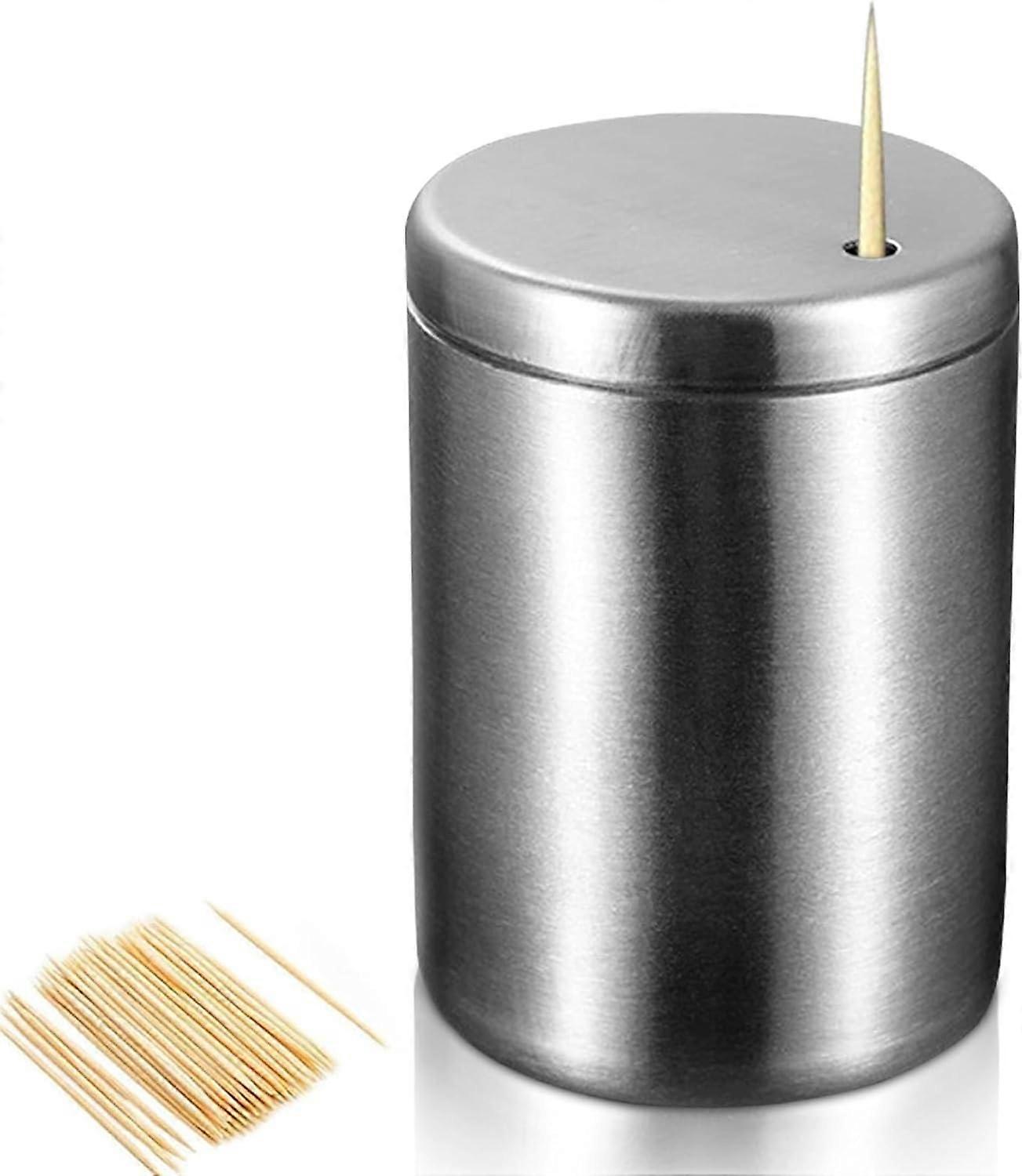 Toothpick dispenser, toothpick container, metal toothpick storage box