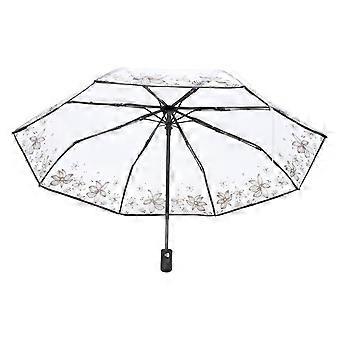 Folding Umbrella Automatic Transparent Umbrella Auto Open Foldable Umbrella