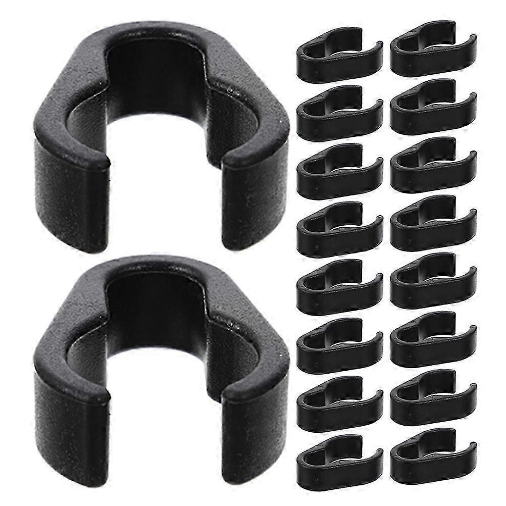 Universal Mic Pole Clamp for Securing Microphone Cables 50Pcs Plastic Clips