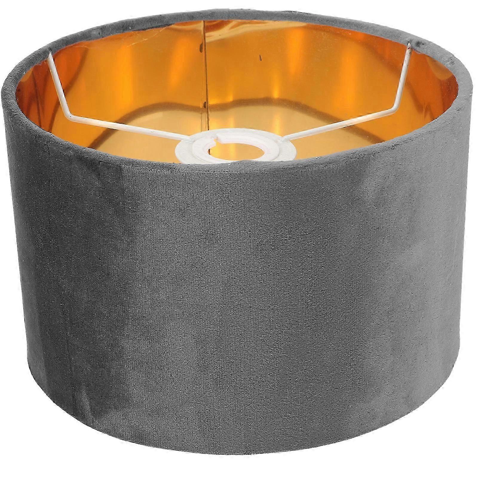 Silk Velvet Lamp Shade, Soft Light Diffuser, Durable Fabric Replacement Compatible with E27 E14