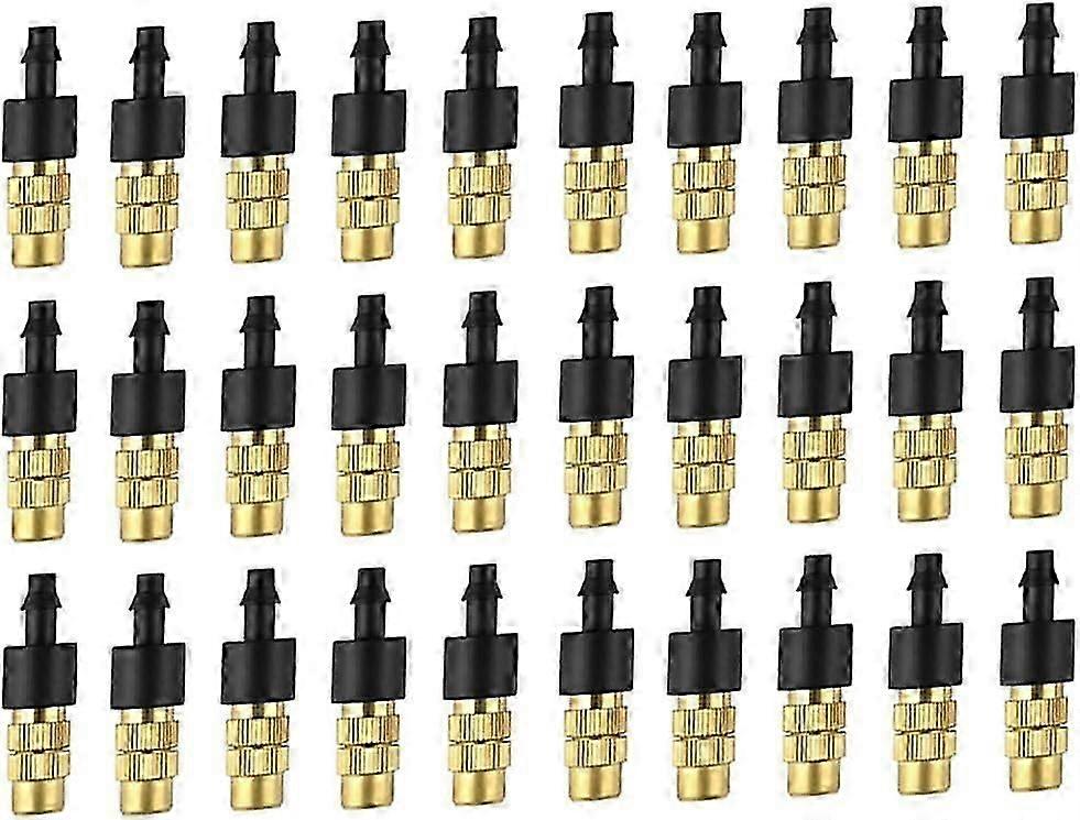 30pcs Brass Spray Nozzle, Watering Nozzle, Adjustable Atomizing Sprink