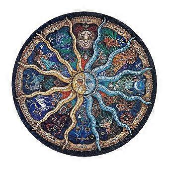 1000-piece Round Puzzle, Placement Game Puzzle, Rainbow Puzzle, Adult Puzzle, Creative Adult Puzzle, Educational Puzzle (zodiac)