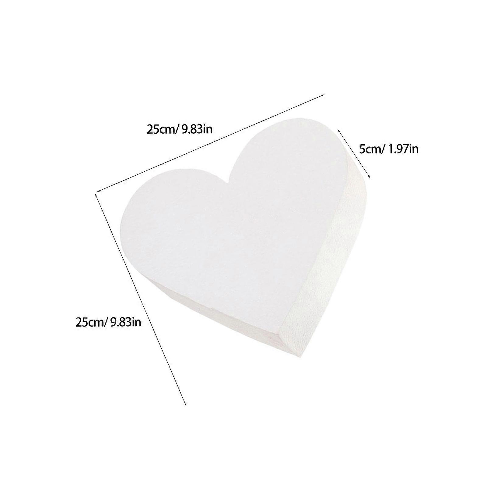 2pcs Foam Cake Model Heart-shaped Cake Dummy Baking Cake Model Cake Dummies Model
