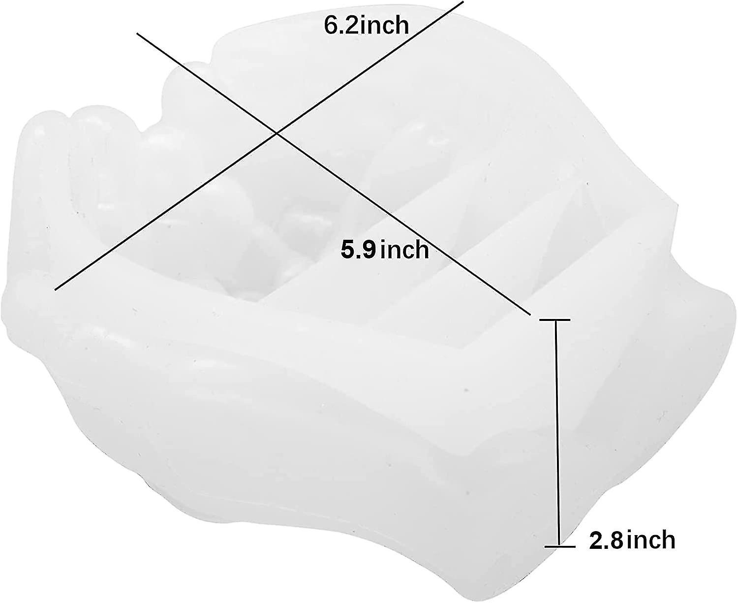 3d 手烟灰缸树脂模具,双手烟灰缸,水晶环氧树脂模具,储物盘,硅胶模具,珠宝肥皂盘