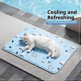 Pet Cooling Mat, Self-Cooling Water Gel Pad, Bite Resistant, Easy to Clean for Cats and Dogs
